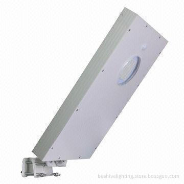 All-in-one solar garden light, easy to install with motion sensor, 12W power with lithium battery